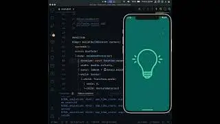 Flutter UI - Dark Mode Lamp