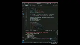 Create an Api in Python with Database #short #shorts #viral #python #flask