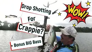 Crappie Fishing Gibbons Creek with a Drop Shot in our kayaks