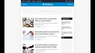 MiniFast - Responsive Blogger Template
