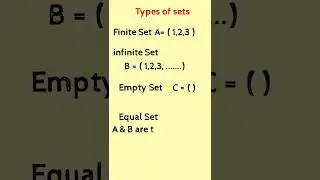 types of sets