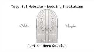 Tutorial Website Wedding Invitation - Part 4 - Hero Section