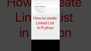 python create linked list