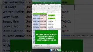 Create a dynamic list in Excel 