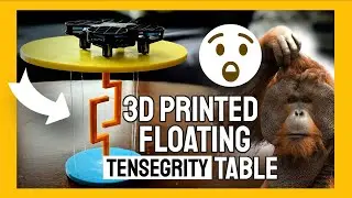 Floating Tensegrity Table Top 3D Printed Timelapse