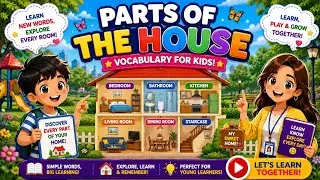 Parts of the House for Kids|Vocabulary for Kids|Educational Channel|English Vocabulary