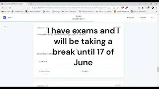 I am taking a break