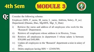 SQL Queries (SELECT, UPDATE & DELETE) with Employee Database | DBMS Module 3 | BCS403 | VTU