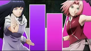 Sakura Vs Hinata POWER LEVELS 🔥  (Naruto Power Levels)