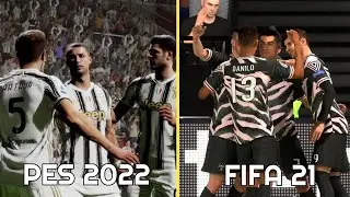PES 2022 (Pre-Alpha) vs FIFA 21 Next Gen PS5 - Indonesia