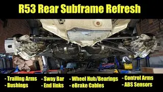 e36 - Rear Subframe Refresh. R53 Mini Cooper S. Adding the R56 aluminum trailing arms.
