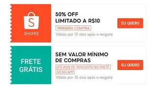 Como adicionar cupom de frete grátis na shopee