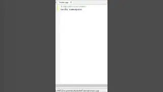 Hello world program in c++. 