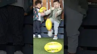 Our Mini Monatars always love when the footys come out! 🏈 #football #kids #learning #daycare