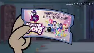 Harold castiga a kick por ir aver my little pony equestria girl rainbow rocks