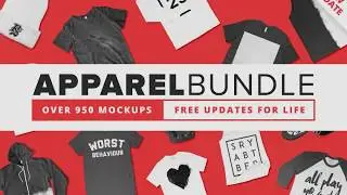 950+ Apparel Mockups Bundle