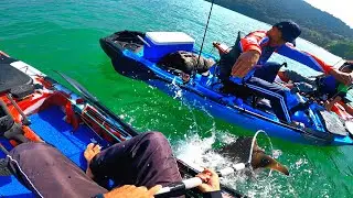 INACREDITÁVEL A FORÇA DESSE PEIXE | Pescaria de Caiaque.