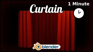 Making Curtains in 1 Minute | Blender Cloth