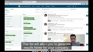 LinkedIn Lead Generation  - How to create a lead list using Sales Navigator