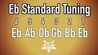 E Flat Standard Tuning Guitar Notes - Guitar Tuner Half Step Down/ SRV guitar tuning/ Slash, Hendrix