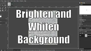 Easiest way to make a white background more white and bright in GIMP