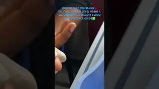 HOW TO TEST BLOOD🩸GLUCOSE(SUGAR) LEVEL WITH A GLUCOMETER #hospital #healthandwellness #bestyoutuber