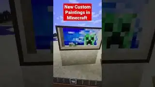 New Custom Paintings in Minecraft #gameplay #build #minecraft #new #command