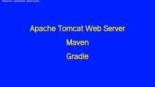 Build Web Server Apache Tomcat + Gradle Build Web + Maven Package Web