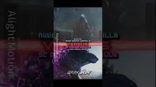 Nuke Amped Godzilla(KOTM) #vs  SC Evolved Godzilla(GxK) #monsterverse #godzilla