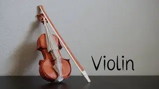 Origami Tutorial: Violin (Gen Hagiwara) and Violin Bow (Paulius Mielinis)｜Hello Malinda