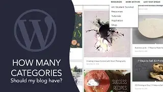 How many categories should my wordpress blog have?