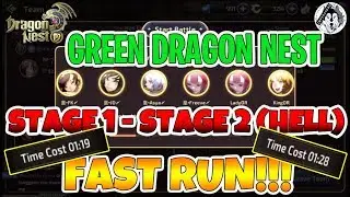 Dragon Nest M: Dragon's Lair Hell Green Dragon Nest Stage 1-2 (FAST RUN)