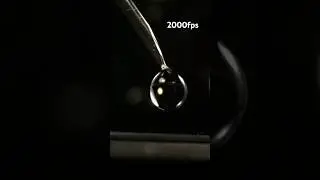 Invincible water. The Leidenfrost Effect. Macro. Slow Mo.  