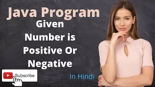 Given number is positive or negative. | java Program