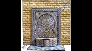 Moroccan mosaic fountain 2019