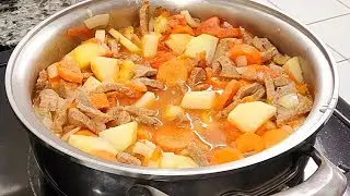 Estofado de bistec con verduras