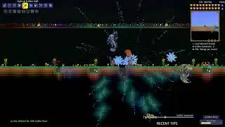 Highlight: playing Terraria, fighting the goblin army! XD dying alot pt11C