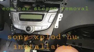 Eon stock car stereo removal and sony xplod cdx-gt615uv 1 din hu installation diy and review test