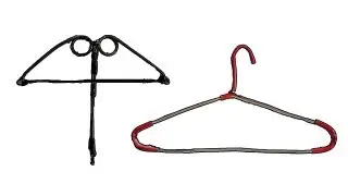 How to Make Crossbow with a Metal Hanger | Creative toy