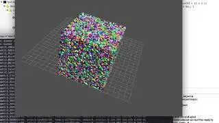 Real-time interactive simulation of 100,000 particles.