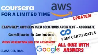 Exam Prep: AWS Certified Solutions Architect - Associate,(week1-6)All Quiz Answers.