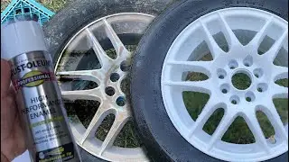 Rust-oleum $8 Rim wheel paint Job