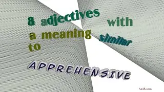 apprehensive - 9 adjectives similar to apprehensive (sentence examples)