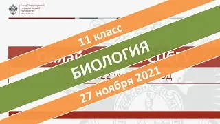 Онлайн-школа СПбГУ 2021/2022. 11 класс. Биология. 27.11.2021