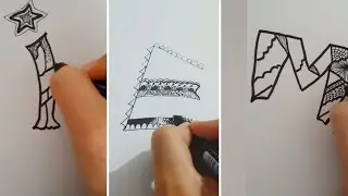 Mandala💗Doodle💗Harf Çizim🎈