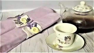 Текстильные кольца для салфеток - салфеточное кольцо в стиле "прованс". Мастер класс!