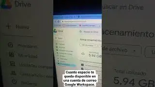 Sabes cuanto espacio te queda disponible en un correo institucional de Google Workspace. #shorts
