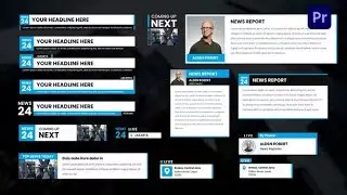 News Lower Thirds MOGRT Premiere Pro Template Download