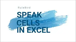 Must know feature in Excel - Speak Cells - Why and How to use Speak Cells?