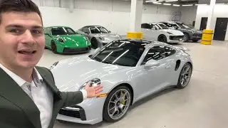 Ice Grey 2023 Porsche 911 Turbo S Walkaround